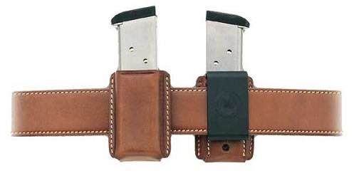 Galco Quick Magazine Carrier w/Ambidextrous Design, Black, Model QMC24B, For .357(auto stag poly mag), 40, 9mm(both staggered poly mag)