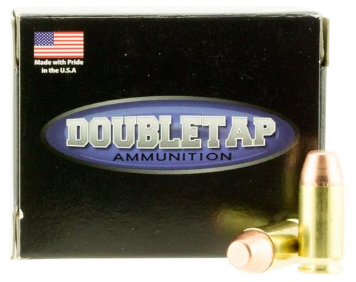 DoubleTap Hunter Self Defense Pistol Ammunition 45A230FP, 45 ACP, Full Metal Jacket Flat Point, 230  GR, 1000  fps, 20 Rd/bx