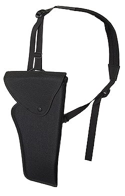Uncle Mikes Black Bandolier Holster/7"-8.5" Medium/Large Double Action Revolver Fits up to 48" Chest (95041)