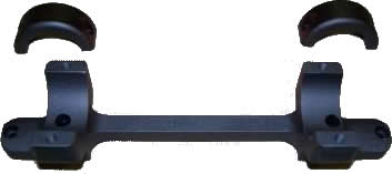 DNZ 14200 1 in Low Short Action Matte Black Base/Rings For Savage Round Receiver