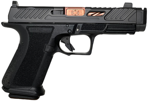 Shadow Systems MR920P Compensator Optic Ready Pistol SS1239, 9mm Luger, 4.25in, Black Interchangeable Backstrap, Black Finish, 10 Rds