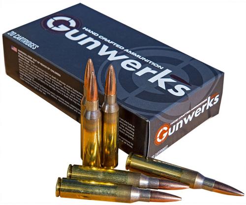 Gunwerks Berger Elite Hunter Rifle Ammunition M6076, 6.5 PRC, 140 gr, 20 Rd/Bx