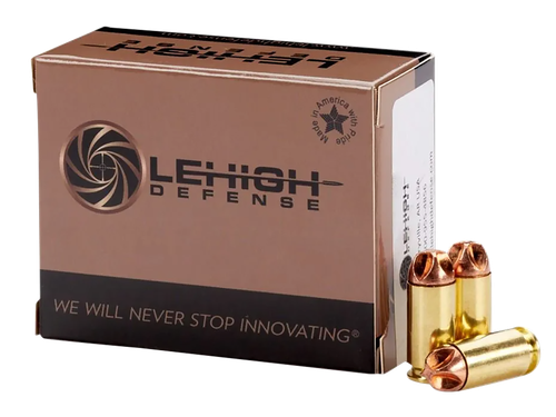 LeHigh Defense Xtreme Defense Pistol Ammunition LA40115XD, 40 S&W, Lehigh Defense XD FMT, 115 gr, 1400 fps, 20 Rd/Bx