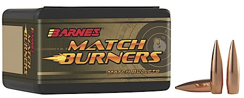 Barnes Match Boat Tail Bullets, .224", 223 Caliber, 69 Grain, 100 Per Box (30162), Not Loaded