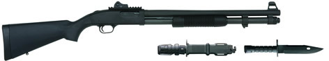 Mossberg 590 SPX Pump Shotgun 50771, 12 Gauge, 20", 3" Chmbr, Synthetic Stock, Parkerized Finish w/M9 Bayonet