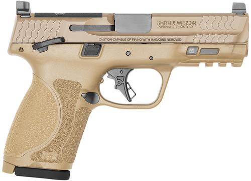 Smith and Wesson M&P9 M2.0 14100, 9mm, 4", FDE Grips, Flat Dark Earth Cerakote Finish, 10 Rds *MA Compliant*