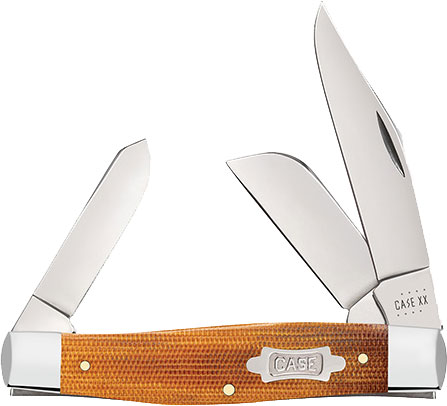 Case Natural Canvas Micarta Large Stockman Pocket Knife