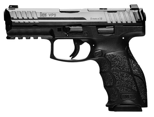 Heckler & Koch VP9B Optic Ready Optic Ready Pistol 81000733, 9mm Luger, 4.09in, Black Finger Grooved Polymer, Black Finish, 17 Rds