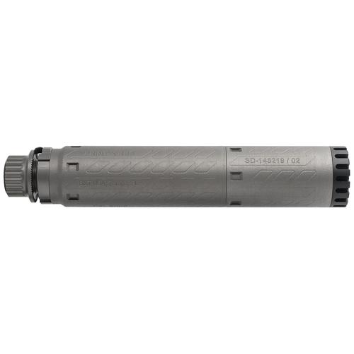 B&T SMG-M Suppressor, 9mm, Titanium, RQD HUB Mount, Gray