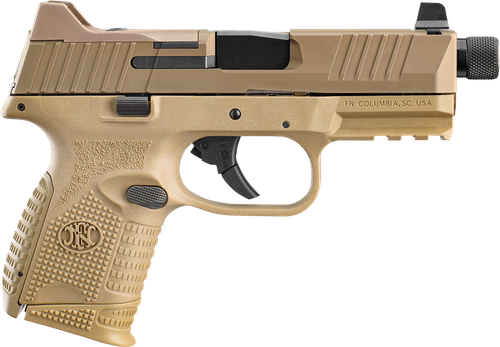 FN Herstal 509CT w/Optic Optic Ready Pistol 66100781, 9mm Luger, 4.32in, FDE Textured w/Interchangeable Backstrap, Flat Dark Earth Finish, 10 Rds