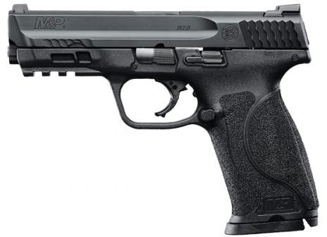 Smith & Wesson M&P 40 M2.0 Semi-Auto Pistol 11522, 40 S&W, 4.25 in, Black Plastic Grips, No Safety, Black Finish, 15 rd, Fixed Sights