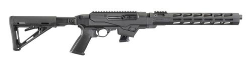 Ruger PC Carbine Semi-Auto Rifle 19126, 9mm, 16.12", Fixed w/Chassis Stock, Black Hardcoat Anodized, 10 Rds