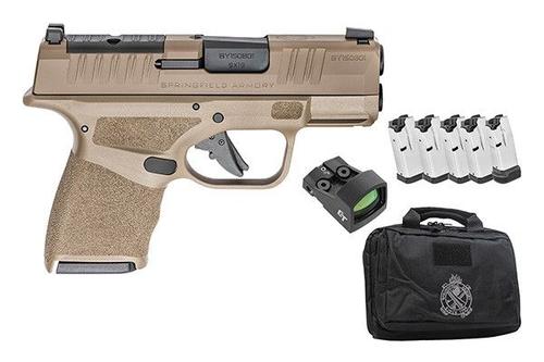 Springfield Hellcat OSP Optic Ready Pistol HC9319FOSPLC-GU25, 9mm, 3in, FDE Polymer Grips, 10 Rds