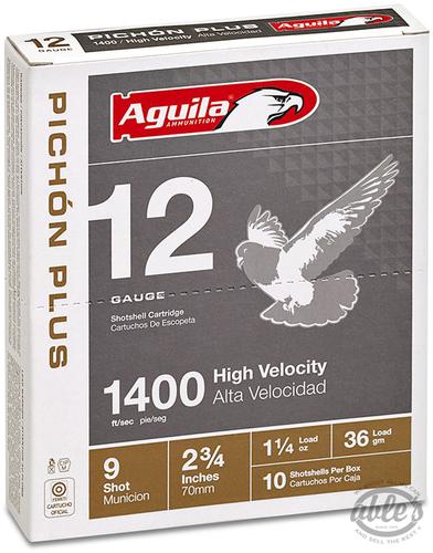 Aguila Pigeon Plus Shotshells 1CHB1295, 12 Gauge, 2-3/4", 1-1/4 oz, #7.5 Lead, 1400 fps, 10 Rds/Bx