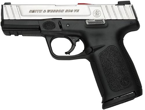Smith & Wesson SD VE (CA Approved) Pistol 123903, 9mm, 4 in, Textured Polymer Grip, Stainless Finish, 10 Rd