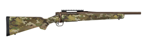 Mossberg Patriot Carbine Compact Bolt Action Rifle 28277, 308 Win, 16.25", MultiCam Stock, Patriot Brown Cerakote, 3 Rds