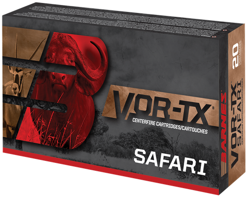 Barnes VOR-TX Safari Rifle Ammunition 21327, 416 Rigby, Round Nose Banded Solid, 400 GR, 20 Rd/bx