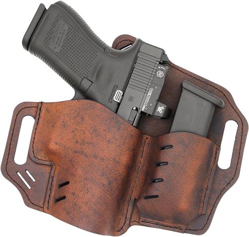 Versacarry Guardian OWB Holster w/Mag Pouch, Brown, Size 2 (GM2BRN)