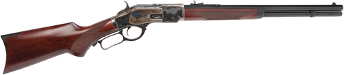 Cimarron 1873 Short Deluxe Lever Action Rifle, 44 Special, 20", Case Hardened Finish, Walnut Fixed Stock, 10 Rds
