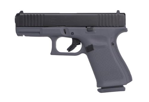 Glock G19 G5 Pistol PA195S203GF, 9mm, 4.02in, Gray Frame Grips, 15 Rds