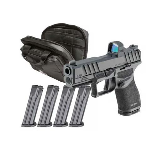Springfield Echelon Alpha 4.0C Optic Pistol, 9mm, 4in, Black Polymer Grips, Black Finish, 15 Rds