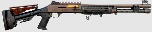 Orthos Arms Orthos Raider S4 Patriot Elite Semi-Auto Shotgun, 12 Gauge, 18.5", Fibertron LED Front Sight, Shock Force Recoil System, 6+1