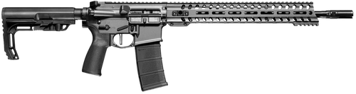 POF Minuteman DI Semi-Auto Rifle 01645, 223 Remington/5.56 NATO, 16.5", MFT Stock, Tungsten Finish, 30 Rds