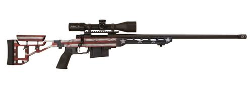 Howa M1500 TSP X American Flag Rifle HTSP65PRCUSA, 6.5 PRC, 24", Aluminum Chassis Stock, w/Nikko Stirling Scope, 5 Rds