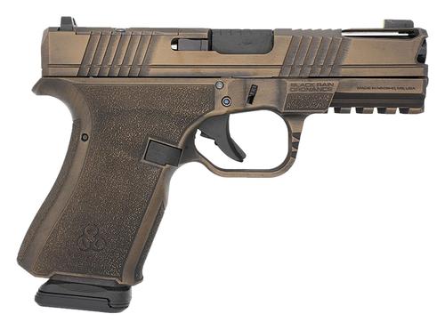 Black Rain Ordnance Frontline+ Optic Ready Pistol FLP9MMBB, 9mm Luger, 4in, Burnt Bronze Battleworn Finish, 15 Rds