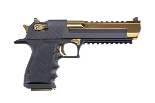 Magnum Research Desert Eagle Mark XIX Pistol DE50BATG, 50 AE, 6.0in, Black/Titanium Gold, 7 Rds