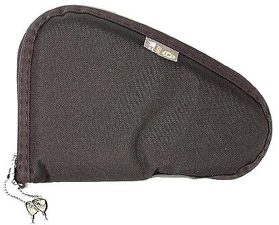 Allen Black Handgun Case w/Lock 748, 8 in