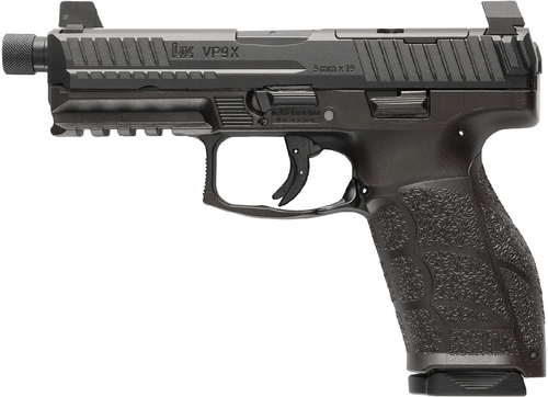 Heckler & Koch VP9A1 X Tactical Pistol, 9mm, 4.70in, Textured Grips, Black Finish, 20 Rds