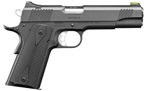 Kimber 3700551 Custom II Pistol, 10mm, 5 in Barrel, Matte Black Oxide Frame/Slide, 8 Rd