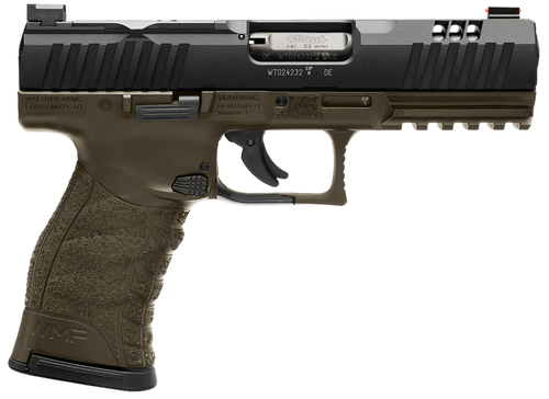Walther WMP Pistol, 5220307, 22 WMR, 4.50", Serrated Slide, OD Green Finish, Optic Ready, 15 Rds
