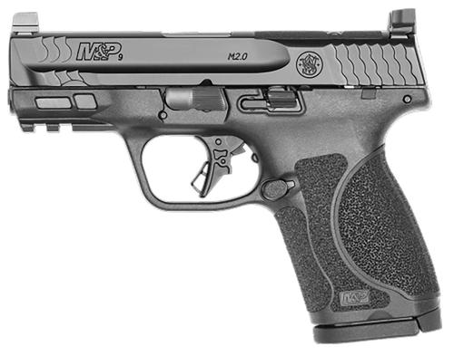 Smith and Wesson M&P M2.0 Optic Ready 13571, 9mm Luger, 3.60", Modular Backstrap, Matte Black Finish, 15 Rds