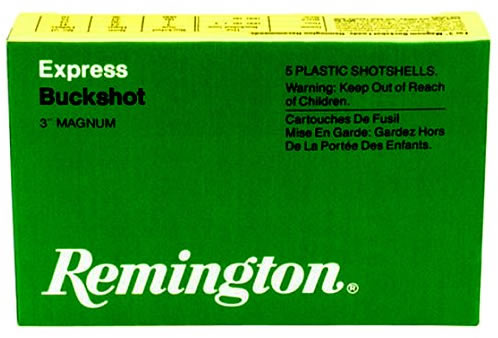 Remington Buckshot SP1235B00, 12 Gauge, 3-1/2", 18 Pellets, 1125 fps, #00 Lead Buckshot, 5 Rd/bx