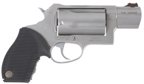 Taurus 45/10 Public Defender Revolver 2441039TC, 410 GA / 45 Long Colt, 2 in, Ribber Grip Overlay, Matte Stainless Finish, 5 Rd
