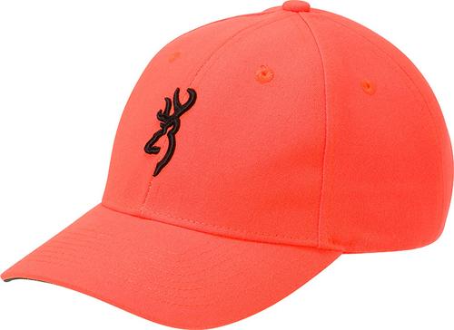 Browning Youth Cap 30850101Y, Blaze Orange, Hook and Loop Closure