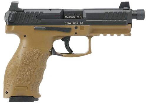 Heckler & Koch VP9 Tactical Pistol 81000776, 9mm, 4.09", FDE Polymer Grips, Threaded Barrel, Night Sights, Ambidextrous, 17 Rds