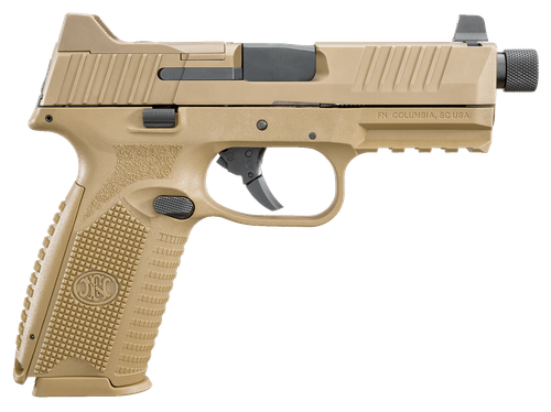 FN Herstal 509 Tactical Pistol 66100383, 9mm, 4 in, FDE Polymer Grip, No Manual Safety, FDE Finish, 10 Rd