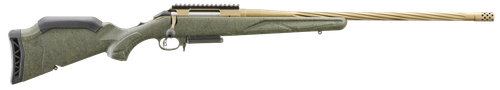 Ruger American Predator Gen II, Bolt Action Rifle, 30-06 Spring. 22" Bronze Cerakote Threaded Barrel, Adjustable Green Splatter Stock, 4 Rds, 46943