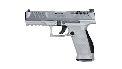 Walther PDP Full Size Optic Ready Pistol 285837110, 9mm, 4.5in, Grey Polymer Frame Grips, 10 Rds