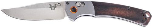Benchmade Mini Crooked River Axis Folding Knife w/Stainless PlainEdge Stainless Steel Clip Point Blade (15085-2)