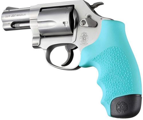 Hogue OverMolded Rubber Monogrip for S&W J-Frame, Aqua (60004)