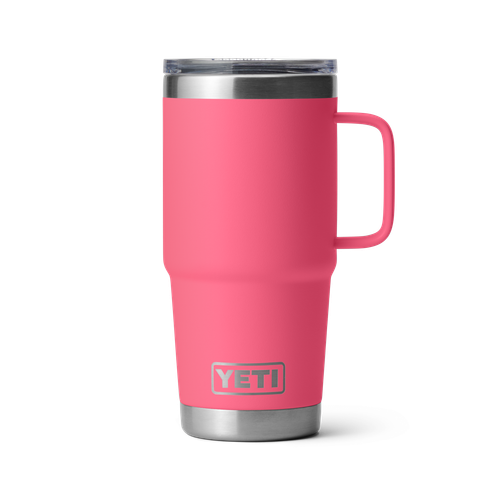 Yeti Rambler 20oz Travel Mug w/ StrongHold Lid (21071503012) Stainless Steel, Tropical Pink