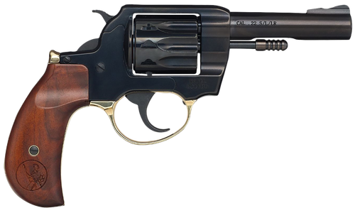 Henry Golden Boy Revolver H016BD, 22 LR, 4", Birdshead Walnut Grips, Blued Steel Finish, 10 Rds