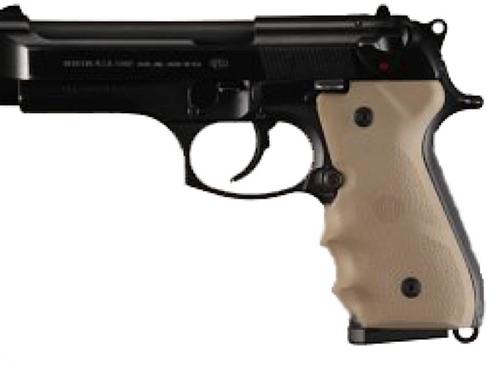 Hogue Beretta 92/96 Series Rubber Grip w/Finger Grooves Desert Tan (92003)