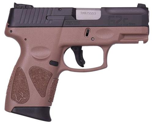 Taurus G2C Semi-Auto Pistol 1G2C93112B, 9mm, 3.2", Brown Polymer Grip/Frame, Black Finish, 12 Rds
