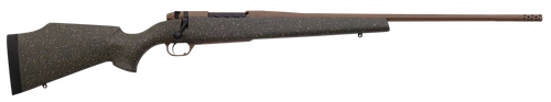 Weatherby Mark V Weathermark LT Rifle, 6.5 RPM, 24", Green Stock, FDE Finish, 4 Rds
