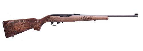 Ruger 10/22 Special Edition Bass Rifle 31123, 22 LR, 18.5", Walnut Engraved Stock, Blued Finish, 10 Rds